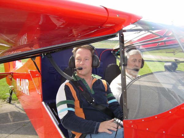 Rob and Jos at the controls